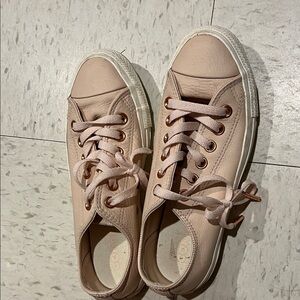 Converse Women's Blush Leather Sneakers